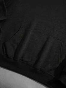 Men's Pink Hooded Sweater -Stwd Letter Graffiti Print Pullover, Eye-Catching White Letters, Loose Version With  Pocket, Warm In Winter, Stylized Logo Design, Machine Washable, Necessary For Autumn And Winter Wear-Casual Street Wind Sweater (Pink/White) -Stwd Brand Men's Fashion, Back Printing And Loose Version, Soft Pink, Simple Logo, Suitable For Outdoor Wear And Overlapping. - 黑色 - 查看 5