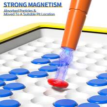 HENGPHY Magnetic Dots Board Kids Toys For 3 4 5 6 Years Olds Toddlers, Color Shape Pattern Art Pad Magnetic Drawing Board, Magnetic Dot Art With Magnetic Pen, Montessori Preschool Education Travel Toys, Magnetic Dot Art Fine Motor Skills Toy, For Boys Girls Christmas Birthday Gifts - Yellow - View 3