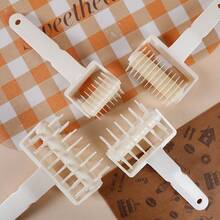 1 pieza Rueda decoradora y cortadora de pastelería, Rueda de corte de pastelería, Prensador de corteza de tarta, Rodillo cortador de masa, Rueda de pizza y cortador de pastelería, Rodillo y rueda de corte de masa de pizza multifuncional de mano para hornear, Decoradora de rueda de pastelería, Herramienta de cocina para hornear pastelería