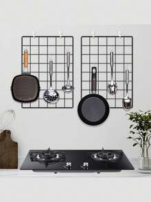 网格照片墙、用于照片展示的金属丝墙网格、相框拼贴板、金属丝网墙板房间装饰、DIY 铁艺相框拼贴用于悬挂墙壁装饰、可折叠多张图片整理器。 - 彩色 - 查看 7