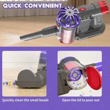 儿童角色扮演吸尘器套装，电动吸尘器玩具，具有逼真的吸力和音效，是家庭互动游戏的理想选择，适合3岁及以上儿童的益智清洁玩具