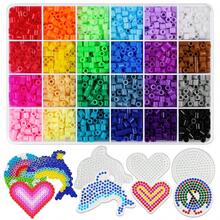 800 piezas/8400 piezas Cuentas de píxel DIY, adecuadas para decoración de joyería hecha a mano, kit de fabricación de joyería DIY colorida - regalo perfecto para cumpleaños u ocasiones festivas