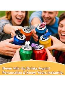 6/12-Pack Manual Can Opener, Easy To Grip, Suitable For Beer, Soda Can Manual Can Opener, Dustproof, Prevent Honey, Insects From Entering, Indoor And Outdoor Parties, Beach Camping, Barbecue Essential Can Opener Gadgets, Perfect Halloween Christmas Gifts - Multicolor - View 9