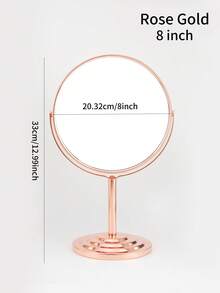 RANCAI 3/4/5/6/7/8 Inch Classic Round Desktop Makeup Mirror With Magnification, Large Double-Sided 360° Swivel Free Standing Vanity Mirror, 1X/2X Magnifying Mirror With Stand For Dressing, Bathroom, Bedroom, No Light,Cheap,Stocking Stuffers,Makeup,Makeup Tools,Cheap Stuff,Gifts,Gifts For Women,Christmas Gifts - Multicolor - View 23