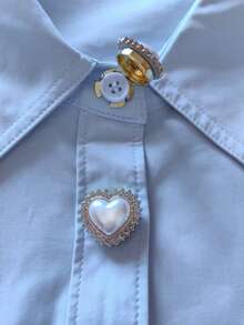 2 chiếc nút áo sơ mi hoa khuy măng sét tay áo hoa kẹp nút cho váy cưới trang trí tuxedo nút phụ kiện quần áo quà tặng - Nhiều màu - Xem 4