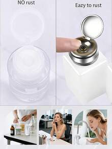 4oz/5oz/6.76oz Empty Squeeze Bottles With Pump, Leak Proof Refillable Travel Bottles For Nail Polish Remover, Makeup Remover, Toner, Lotion, Toiletries, DIY Liquid Storage, Portable Travel Accessories Kitchen Items Kitchen Accessories Kitchen Kitchen Tools