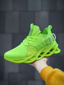 Men's Casual Sneakers Breathable Mesh Shoes Shock Absorbing Flat Outdoor Walking Shoes Lightweight Running Shoes, Size 36-46, Suitable For Couples, Men And Women Sports Shoes