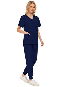 Hochkomfortable Krankenschwestern-Kasacks für Frauen, pflegeleichter Stoff, der Pilling widersteht, behält auch nach längerem Tragen seine strukturierte Form, atmungsaktiv & uneingeschränkt tragbar, Laboruniform