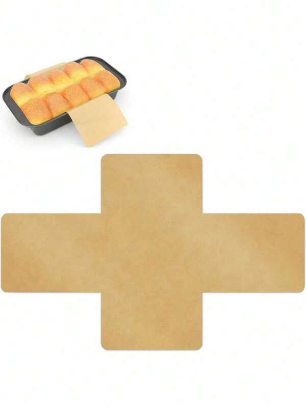 50/100 piezas Forros para molde rectangular de 10 pulgadas - Papel para hornear premium antiadherente para tostadas y pan de masa madre perfectos, equipo de cocción esencial y accesorios de cocina para pasteles y pan de plátano, hojas de pergamino reutilizables ideales para panaderos caseros, suministros de cocción navideños y de Acción de Gracias