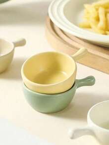 带手柄的酱汁杯、蘸酱碟、牛排餐厅创意番茄蘸酱碗