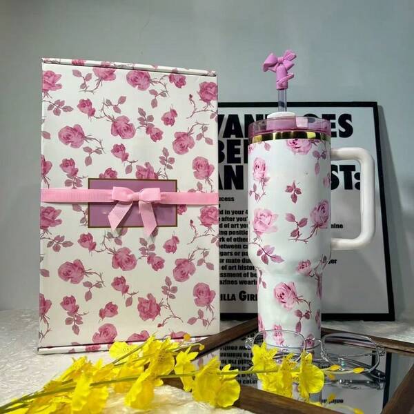 Best-Selling Product - - A Large-Capacity 40-Ounce Stainless Steel Vacuum Insulated Cup, Equipped With A Limited Edition Gift Box, A Handle Mug, A Cup With A Straw And A Leak-Proof Lid. Using Vacuum Insulation Technology, A Large-Capacity Double-Layer Vacuum Insulated Water Bottle, Suitable For Sports, Travel, Outdoor Activities, Fitness, Office Use, As A Teacher's Gift, Valentine's Day Gift, Birthday Gift, Thanksgiving Gift, Christmas Gift, Halloween Gift, Halloween Party Gift, Party Supplies, Etc. Scenarios.