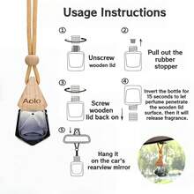 4/8-Piece Car Air Freshener Set, Car Aromatherapy Diffuser | Long-Lasting Fragrance, Multiple Scent Options, Powerful Air Freshening | Premium Gift Box - Ideal For Christmas, Halloween, Stocking Stuffers & Birthday Gifts | Pendant Aromatherapy Decoration - Suitable For Multiple Scenarios (Wardrobe, Bathroom) - 4-Bottle Pack (Set B) - 查看 6