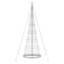 LED Christmas Tree Multicolour 160 X 160 X 500 Cm Metal - Multicolor - View 3