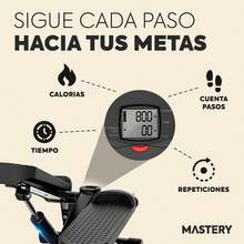 ORZEL Mini Escaladora Multifuncional con Bandas de Resistencia y Pedales Antideslizantes: Stepper Portatil, Monitor LCD y Regulador de Tensión, Escaladora para Ejercicio en Casa - 1 - Ver 8