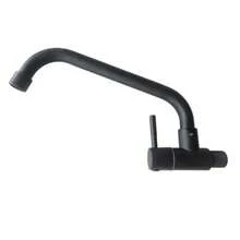 单把手不锈钢浴室厨房水槽水龙头户外露台水龙头，壁挂式 - 彩色 - 查看 15