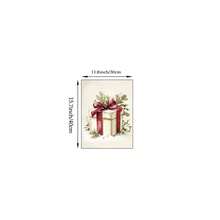 1/3pcs Vintage Christmas Wall Art Picture Rustic Holiday Prints Canvas Paintings Featuring Wreath, Gift Box, And Tree Posters Neutral Festive Wall Decor For Living Room, Farmhouse, Bedroom Or Entryway Room Decor Gift For Her Unframed - Multicolor - View 11