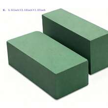 20/10/8/1/2/4/6 件套装（中号：5.51 英寸 * 3.14 英寸 * 1.57 英寸；大号：8.97 英寸 * 4.25 英寸 * 2.75 英寸） - 干湿两用花泥砖，绿色聚苯乙烯泡沫块，适用于插花、植物装饰和工艺品制作，尤其适合春季插花和手工制作。