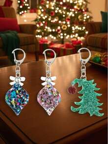 1pc New Christmas Ornament Pendant Keychain, Bag Charms, Car Accessories, Great For Christmas And Daily Casual Outfits, For Christmas Decor Home And Outdoor, Christmas Ornaments For Tree, Best Gift For Friends