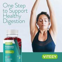 Viteey Probiotic Gummies With Prebiotics – Gut Health Supplements For Digestive Health – 2 Billion CFUs – Vegan, Gluten-Free – 60 Count - Flavor NameB - 查看 6
