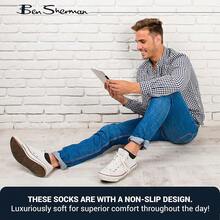 Ben Sherman Mens 10 Pairs Ankle Low Cut Solid Running Socks - Men's Multi-Pack Comfort Fit Performance Size 10-13{"Size_name":"10-13","Color_name":"White"} - Trắng - Xem 7