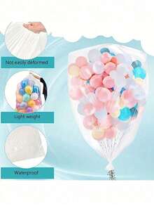 Reusable Thick Balloon Storage Bag, Available In Multiple Sizes, Suitable For Mother's Day, Graduation Ceremony And Other Occasions - Multicolor - View 7
