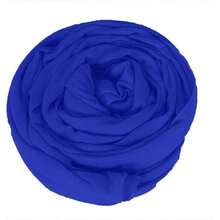 Ankara African Print Soft Headwraps Headband Long Hair Wrap Scarf Turban Tie Jersey Knit African Wraps - 13.皇家藍 - 查看 6