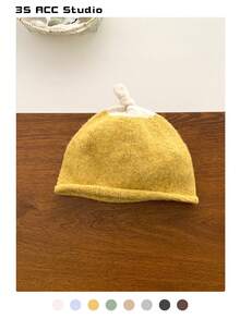 Color-Blocked Cute Pacifier Knitted Beanie Hat, Women's Autumn/Winter Warm, Simple & Versatile, Compact, Elastic Ear Protection Knitted Knit Cap Winter Gear Men's Winter Clothing