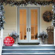 Bola Inflable Gigante de Navidad con Bomba, Bola Navideña Inflable(60cm),Decoración Navideña y de Fiestas - Negro - Ver 10