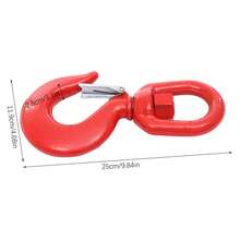 5 Ton Swivel Hook With Safety Latch, Alloy Steel Forged Lifting Hook 360° Rotation, Industrial Grade Rigging Hardware For Construction & Logistics - Red - View 9