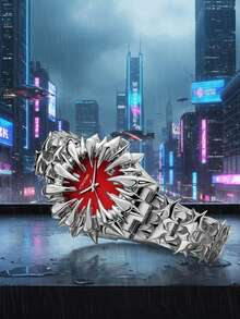 1块石英表，纯手工原创欧美异形吸血鬼龙鳞刺锡焊手表，小众设计男女皆宜的腕表 - 均碼 - 查看 5