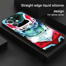 Custodia per telefono compatibile con Eyeshield21 Rugby Comics, morbida, nera e antiurto, compatibile con 17, 16, 15, 14, 13, 12, 11, X, XR, XS, 8 Plus, Mini, Pro e Pro Max