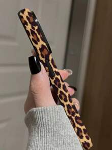 1pc Brown Leopard Print 2-In-1 Detachable Hard & Soft Shell Phone Case, Compatible With Apple 17/16/15/14/13/12/11 Series, Protective Cover, Suitable As Gift For Boyfriend/Girlfriend - Multicolor - View 5