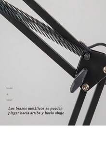 Lámpara Led Metálico Para Escritorio - Negro-1 ud. - Ver 7