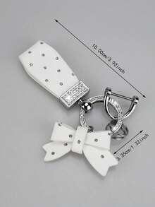 1pc Premium Crystal Butterfly Keychain, Elegant Girl Car Key Fob Pendant