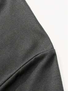 GRDR Men's Casual Half-Turtleneck Long Sleeve T-Shirt, Suitable For Daily Wear And Commuting - Dark Grey - View 7