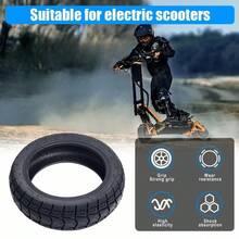 Lốp không săm địa hình 10X2.75-6.5 cho xe điện KuKirin G3, phụ tùng thay thế cho lốp đặc Kugookirin G3. - màu đen - Xem 11