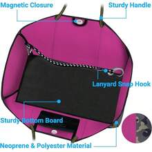 Large Multipurpose Neoprene Beach Tote Bag With Inner Pocket Women/Pool - B1-綠色 - 查看 2