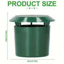 3/6 件装耐用塑料蜗牛和蛞蝓陷阱，带盖子 - 无需化学药品和电池，适用于花园害虫防治