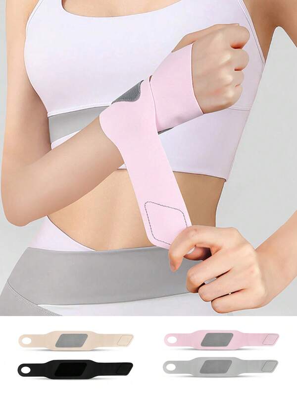 1pc Breathable Thin Sports Wrist Support, Made Of High Elastic Material, Prevents Sprain, Protects Tendon Sheath, Comfortable Wrist Support For Badminton And Fitness