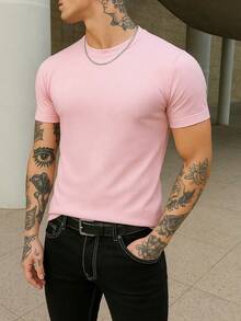 American In Ribbed Fabric - Baby Pink - View 3