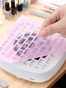 100 Stück/Beutel Nagelkunst Staubsammler Filterpapier, Nagelstaubsammler Filter, Einweg-Staubfilter für die meisten Nagel-Staubsauger-Maschinen