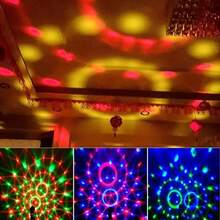 RGB Disco Ball Party Light - Sound Activated Stage Lighting For Home, Club, Festival Decor