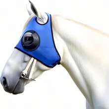 Horse Fly Mask, Breathable Mesh UV Protection Mask With Ear Covers, Adjustable Buckle, Horse Riding Training Gear