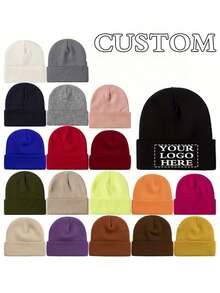 Mũ len beanie có thể tùy chỉnh chữ/logo, kiểu dáng unisex, làm từ chất liệu acrylic mềm mại, thiết kế có thể gập lại, phù hợp cho các hoạt động ngoài trời và mặc hàng ngày, ấm áp và thoải mái, lý tưởng cho mùa thu/đông, Giáng sinh, Lễ Tạ ơn, Năm mới, không cần pin, tông màu xanh lá cây rừng, mang ý nghĩa kỷ niệm. - Nhiều màu - Xem 3