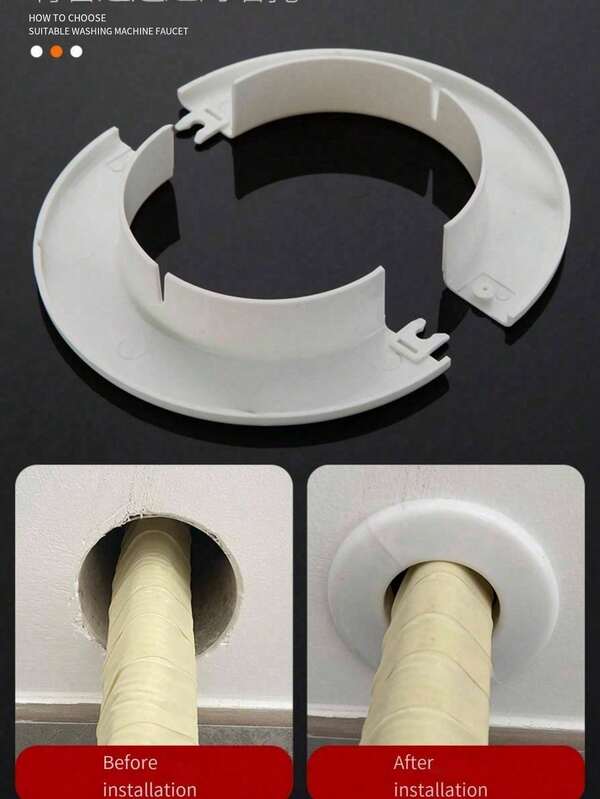 Wall Hole Decoration Cover, Air Conditioning Hole Decorative Cover, Hole Sealing Cover, A/C Hole Cover, With Cover, Concealment