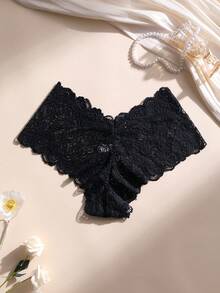 6条装女士性感蕾丝拼接无缝低腰三角裤，柔软舒适透气，适合瑜伽、运动和日常穿着 - 彩色 - 查看 7