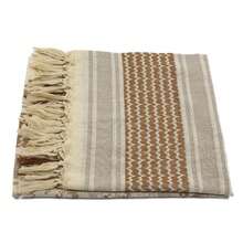 Shemagh militar único, turbante árabe para hombres, turbante árabe, bufanda keffiyeh musulmana - Blanco y Negro - Ver 10