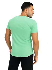 American In Ribbed Fabric - 薄荷綠 - 查看 3