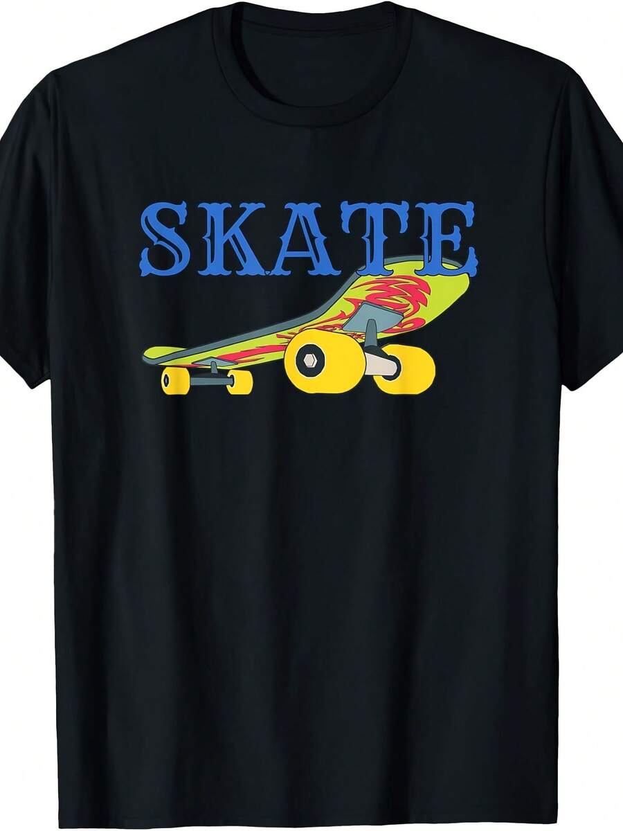 Skateboard Skate Skateboarding Rad Skater Retro Boys Girls T-Shirt - 款式20 - 查看 1