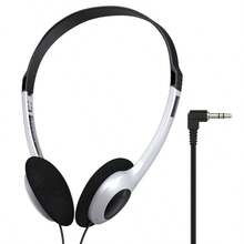 1 pieza Auriculares con cable y micrófono incorporado, plegables, para uso en dispositivos de un solo orificio como teléfono móvil/portátil/MP3/4, adecuados para escenas de aprendizaje/música/llamadas/reuniones, regalo para amigos, auriculares de aprendizaje, auriculares de música, auriculares plegables, auriculares ligeros, micrófono claro, plástico duradero, auriculares monoaurales, profesionales, estudiantes